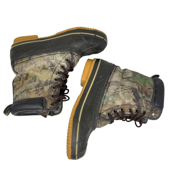Timber Wolf Thermolite Boys 8 Camo Duck Boots Water Resistant Lace Up Outdoor - Picture 12 of 16